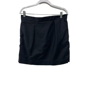 Women's Gap Black Mini Skirt Pockets Back Zip Pleated Y2K Preppy Basic‎ 12